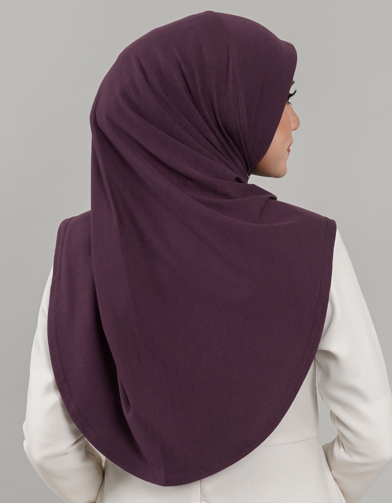 Express Hijab Damia Plain - 03 Grape