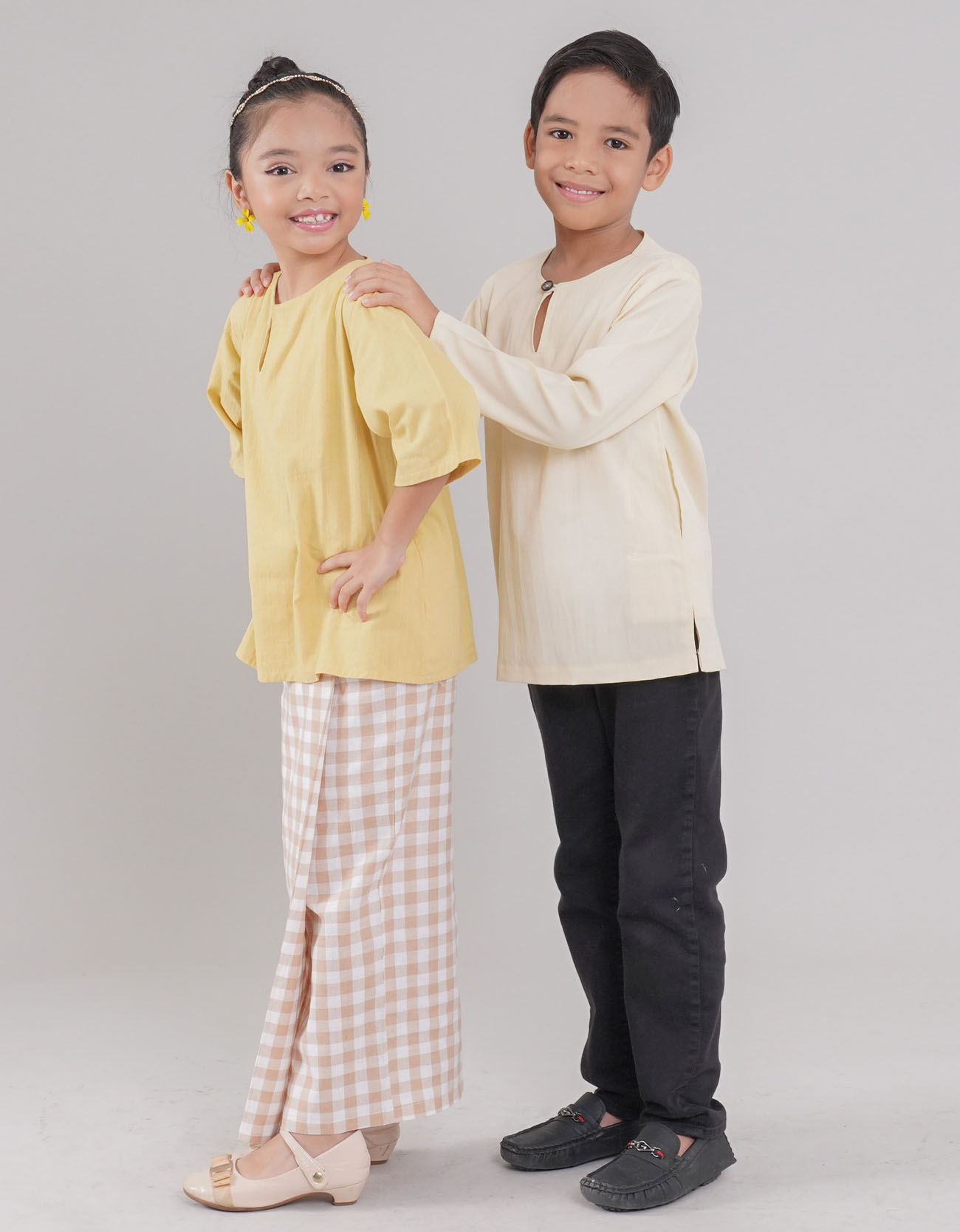 Kemboja Kurung Kedah Kids - 02 Yellow