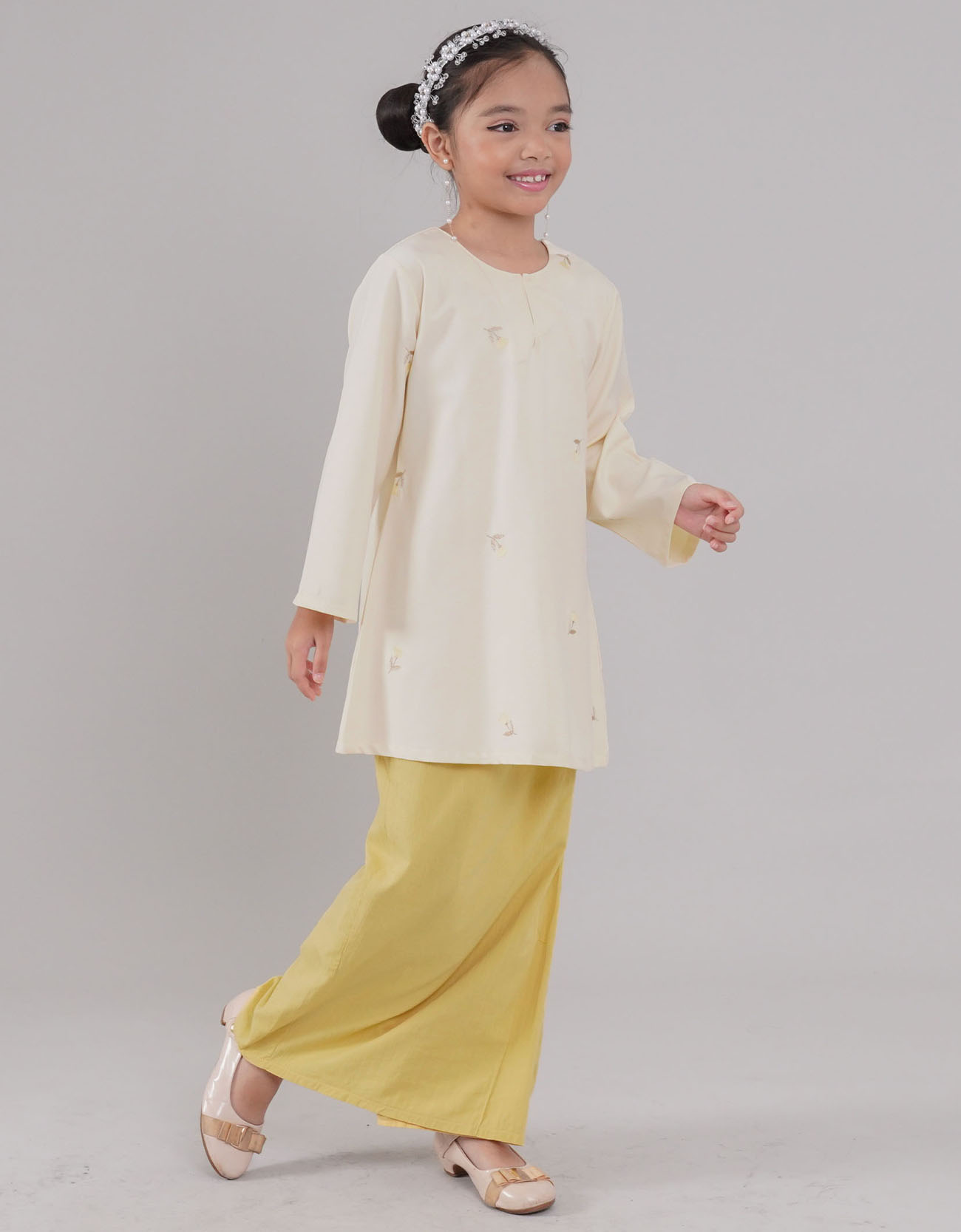 Teratai Kurung Riau Kids - 02 Yellow