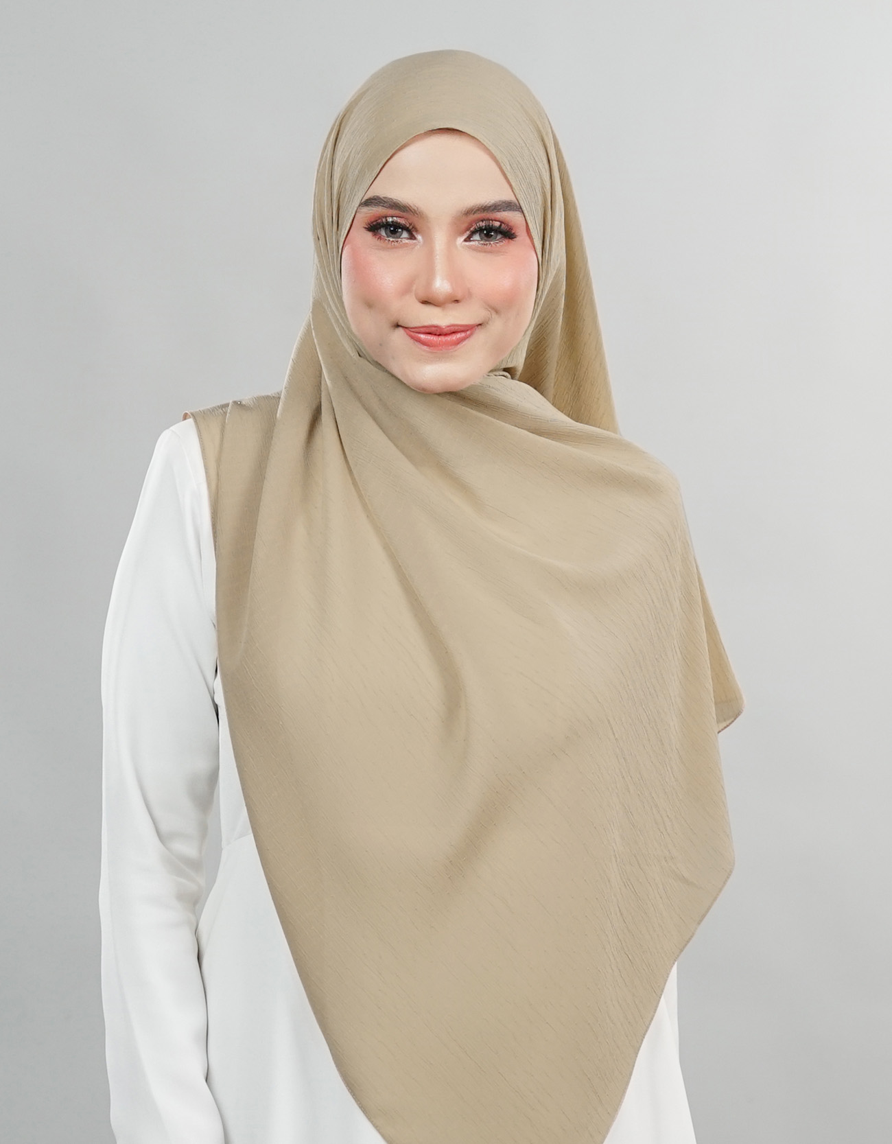 Lydia Shawl Plain - 11 Khaki