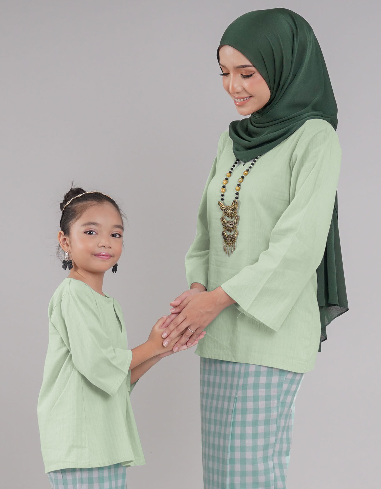 Kemboja Kurung Kedah Kids - 03 Green