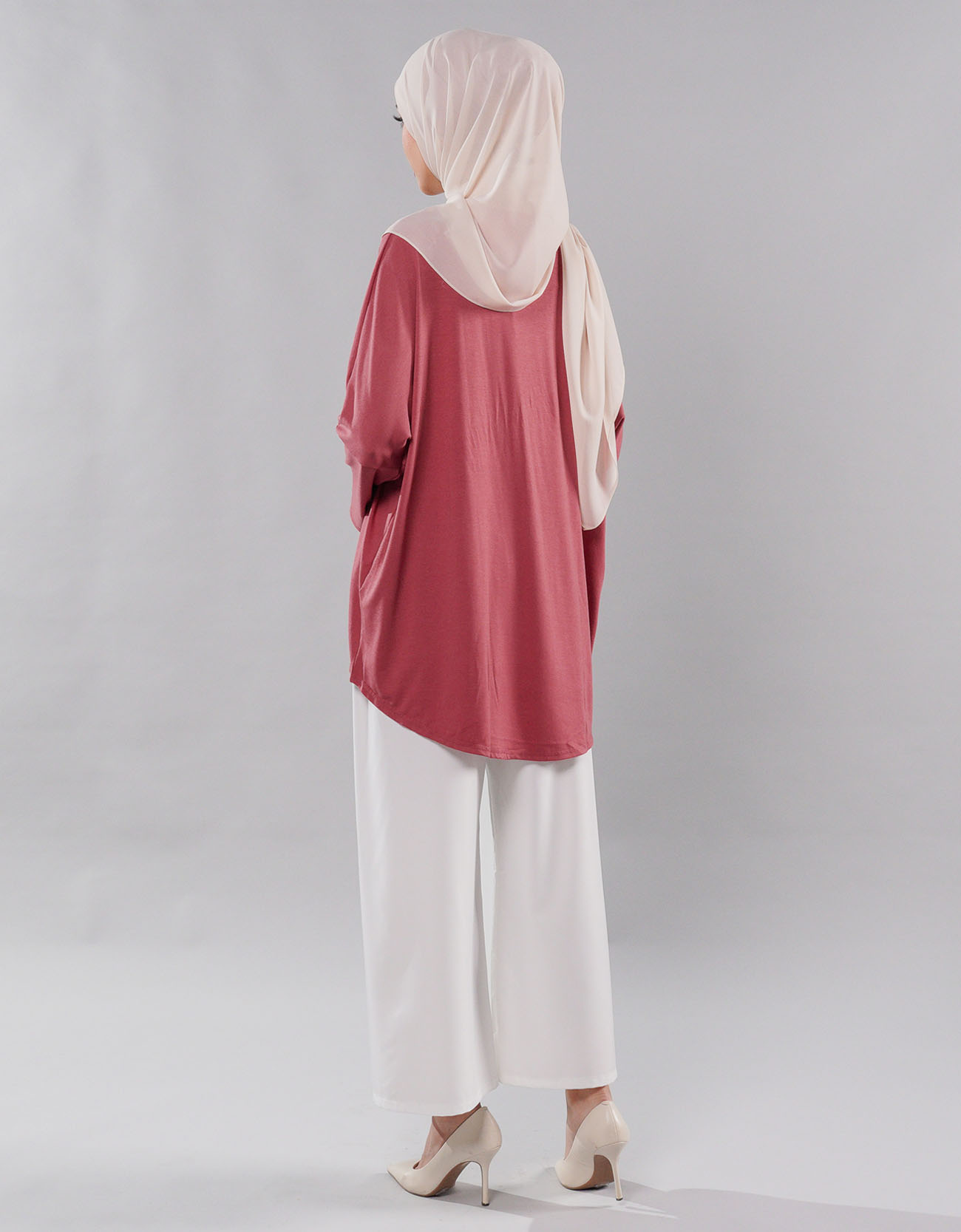 Uzma Blouse - 05 Coral Red