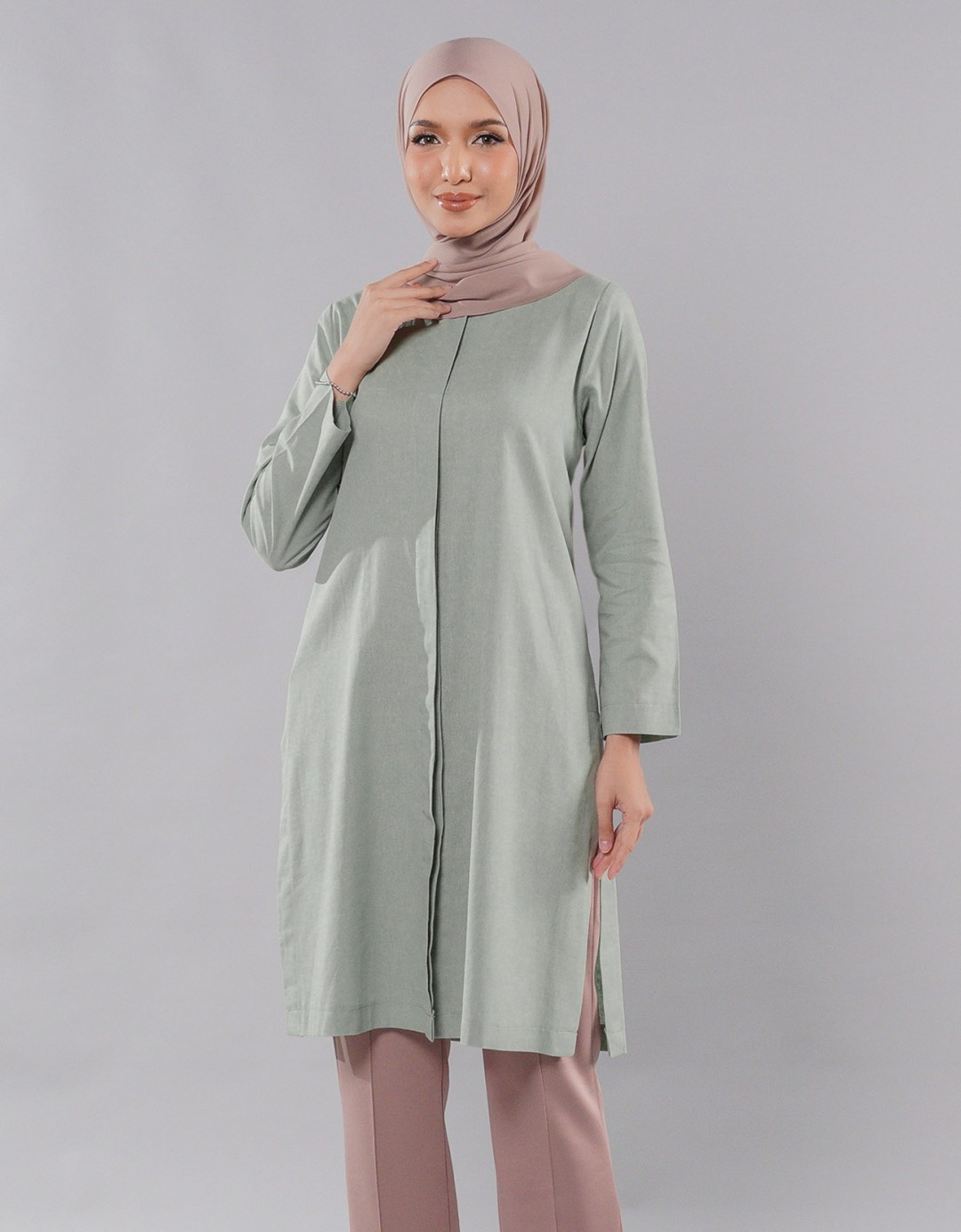 Camelia Blouse Tunic - 01 Light Green