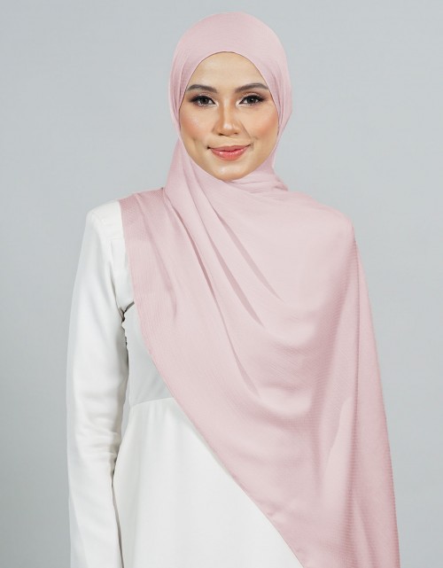 Naura Shawl Plain - 01 Lemonade Pink