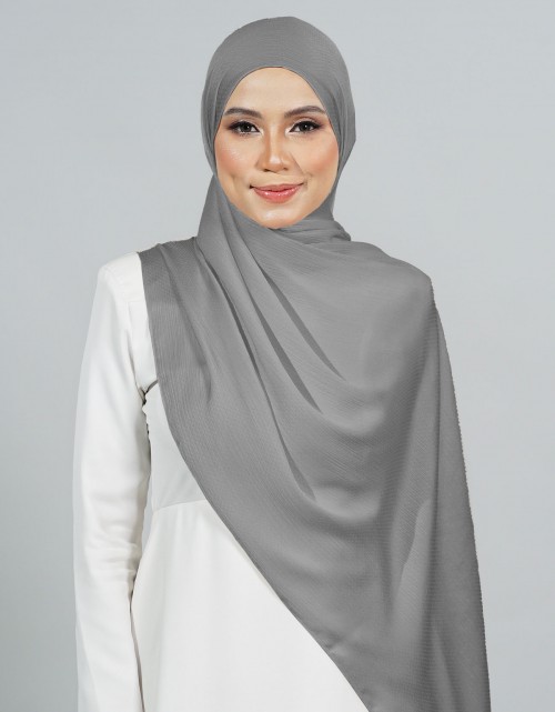 Naura Shawl Plain - 15 Slate Grey