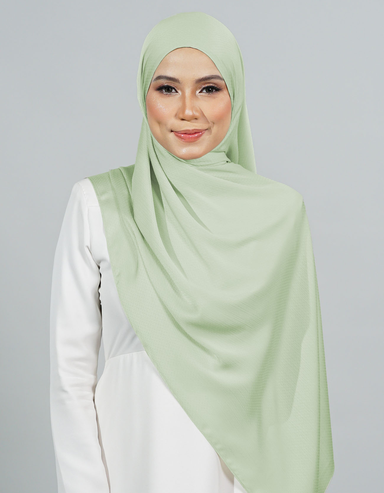 Naura Shawl Plain - 06 Spring Green