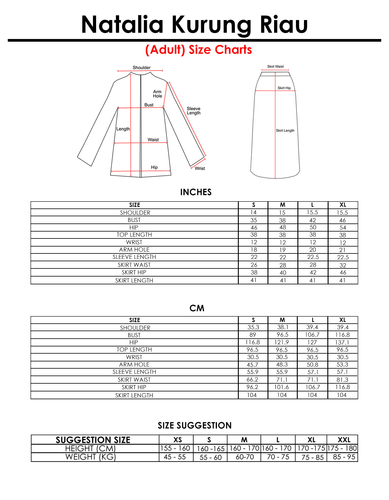 Natalia Kurung Riau Adult - 01 Blue